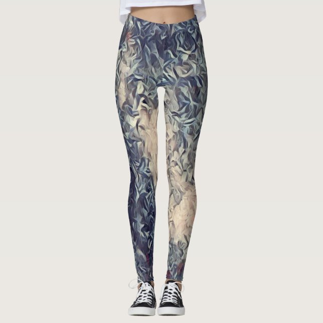 Peinture acrylique Rave Love Leggings (Devant)