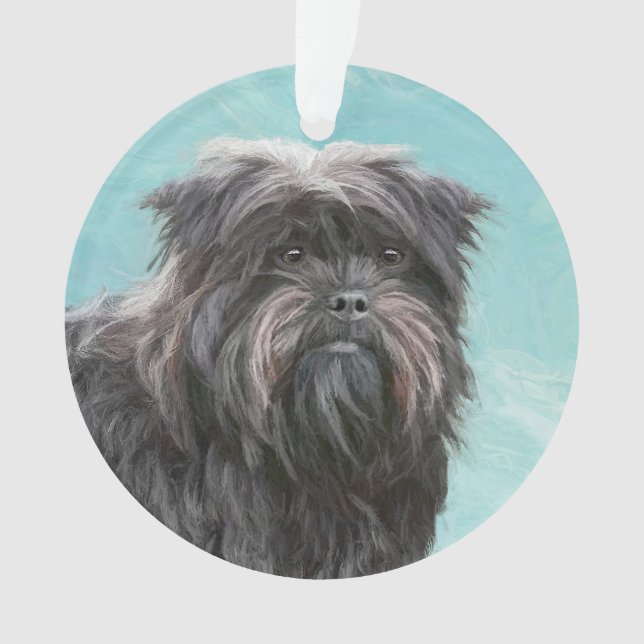 Peinture Affenpinscher - Joli art original chien (devant)