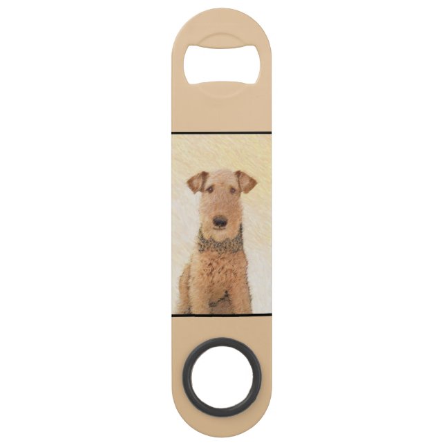 Peinture Airedale Terrier - Cute Original Art (Dos)