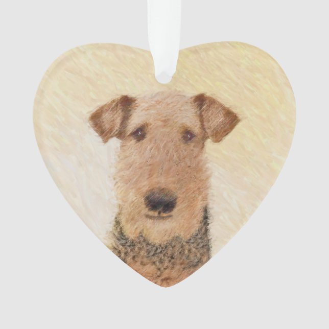 Peinture Airedale Terrier - Cute Original Art (devant)