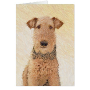 Peinture Airedale Terrier - Cute Original Art