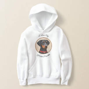 Peinture allemande Pinscher peinture art animal or