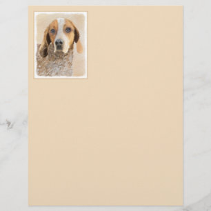 Peinture américaine anglaise sur pilon - Chien Art