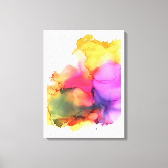 Peinture aquarelle Art mural moderne boho (Recto)