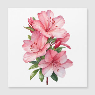 peinture aquarelle de fleur d'azalée