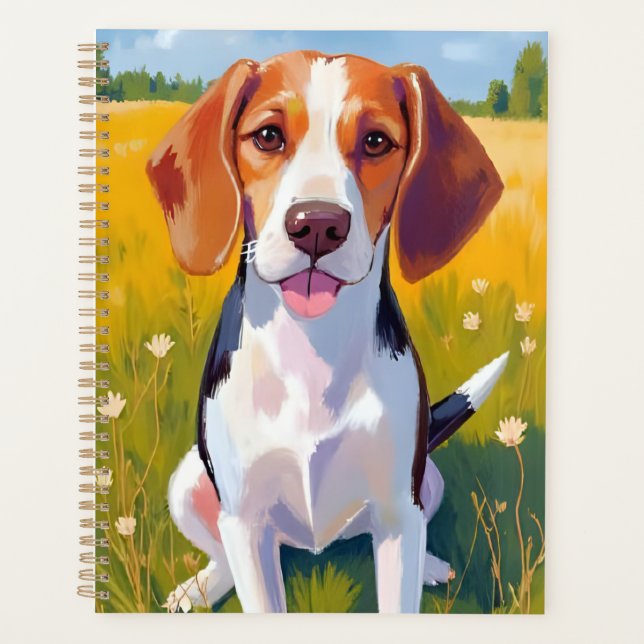 Peinture artistique de chien Beagle (Devant)