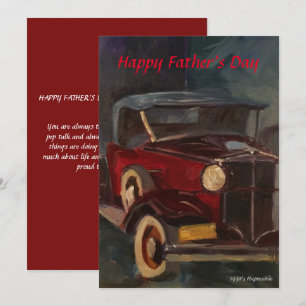 Peinture automobile Hupmobile vintage rouge et noi