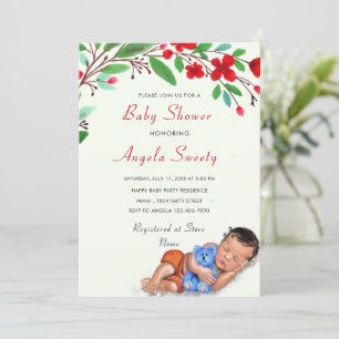 Peinture Baby shower Invitation Votre propre desig