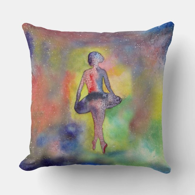 Peinture Ballerina Oreillers à lancer 51 cm x 51 c (Recto)