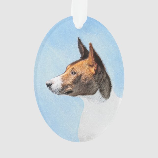Peinture Basenji - Belle Art Original (dos)