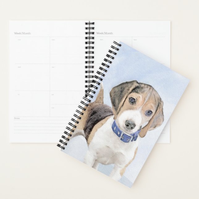 Peinture beagle - Cute Original Chien Art (Devant avec enveloppe)
