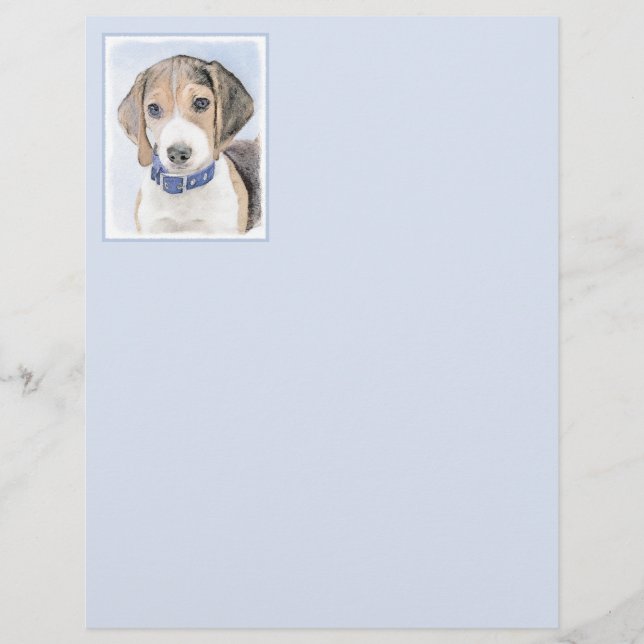 Peinture beagle - Cute Original Chien Art (Devant)