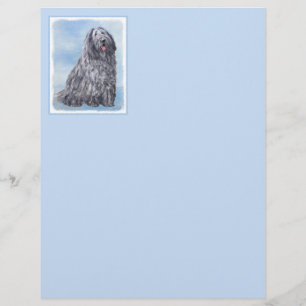 Peinture Bergamasco Sheepdog - Chien original mign