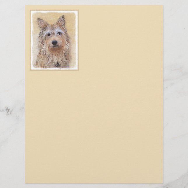 Peinture Berger Picard - Joli art original chien (Devant)