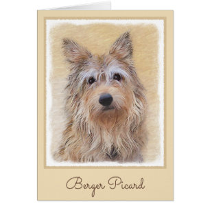Peinture Berger Picard - Joli art original chien
