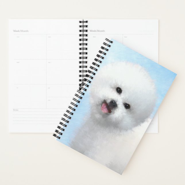 Peinture Bichon Frise - Cute Original Chien Art (Devant avec enveloppe)