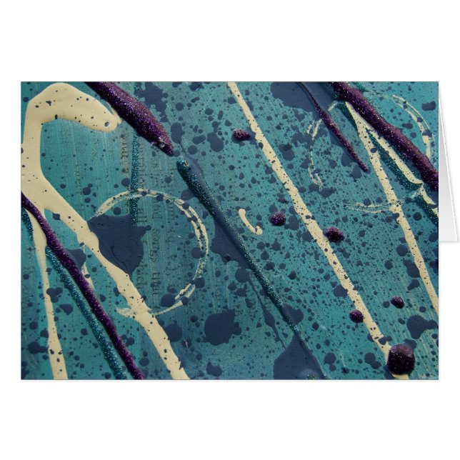 Peinture bleue Abstraite (Devant horizontal)