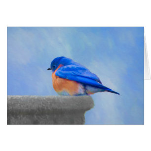 Peinture Bluebird - Art original pour oiseaux