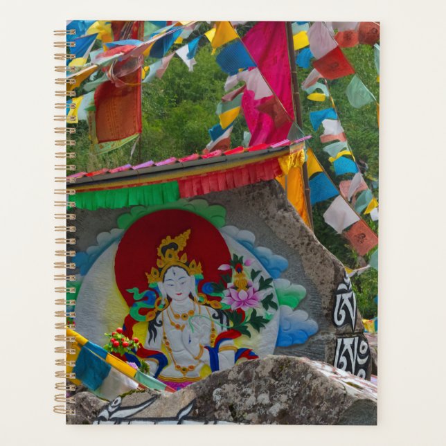 Peinture bouddhiste sur rochers (Devant)