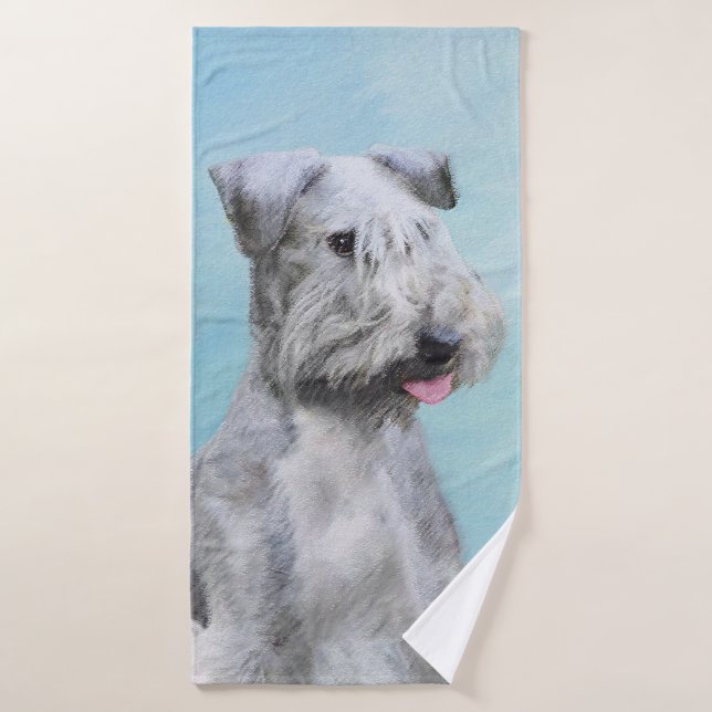 Peinture Cesky Terrier - Cute Original Chien Art (Serviette de bain)
