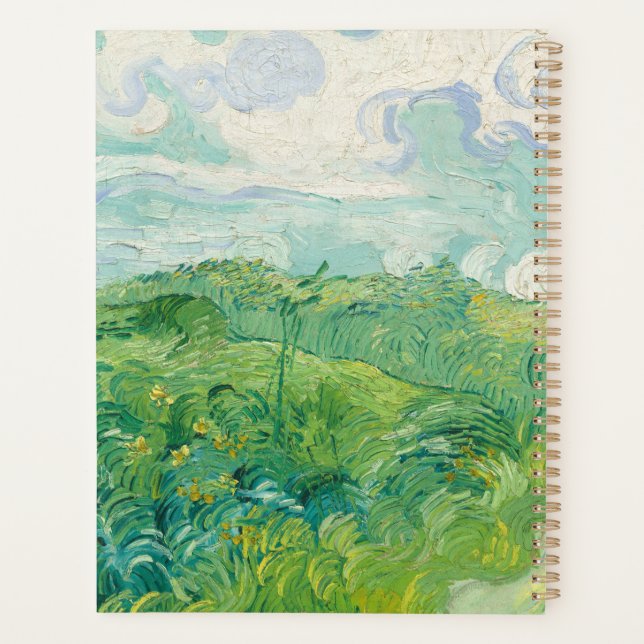 peinture Champ de blé vert de Vincent Van Gogh  (Dos)