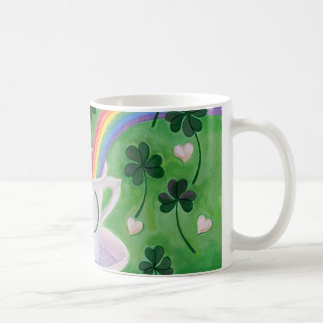 Peinture chanceuse irlandaise de tasse de café (Droite)