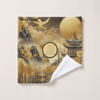 Peinture chinoise Faux Golden Dripping Monogramme
