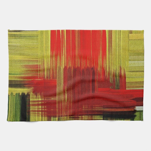 Peinture colorée Art #2 Serviette de cuisine (Horizontal)