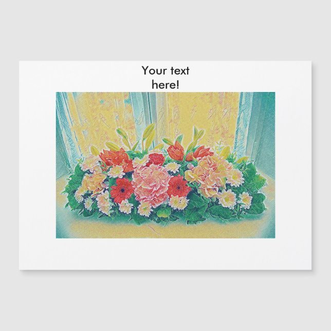 Peinture colorée de fleurs (Devant)