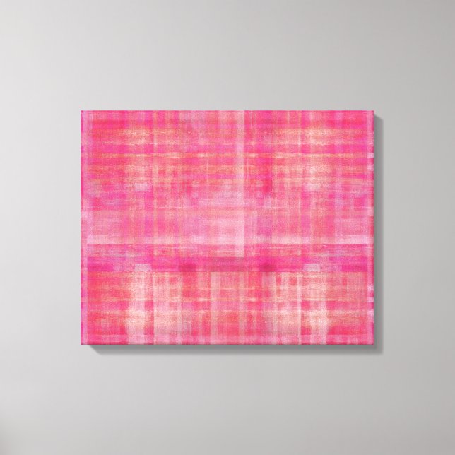 Peinture couleur rose Peinture toile enveloppée Im (Recto)