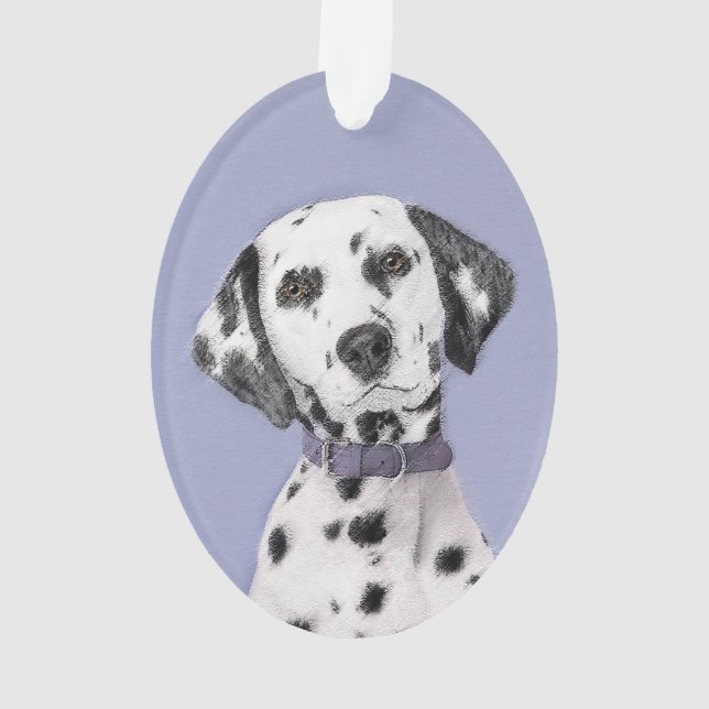 Peinture Dalmatienne - Cute Original Chien Art (dos)