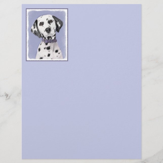Peinture Dalmatienne - Cute Original Chien Art (Devant)