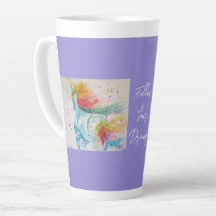 Peinture d'aquarelle Unicorne Dreams Coffee Mug