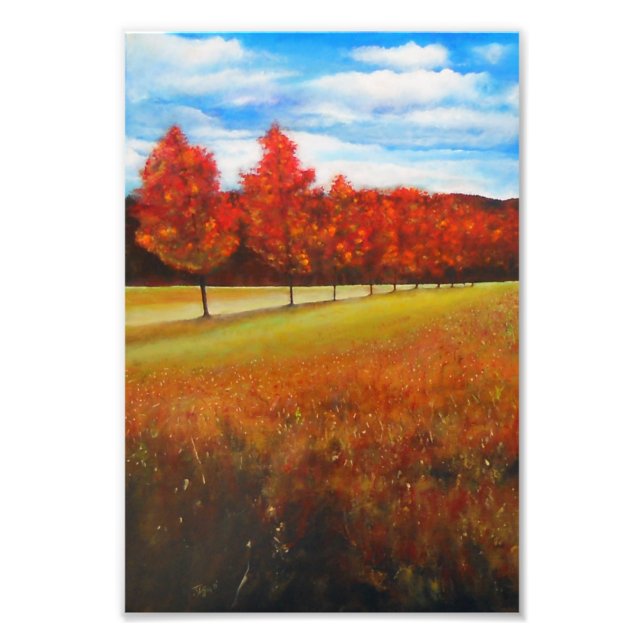Peinture d'automne acrylique | Impression photo (Devant)