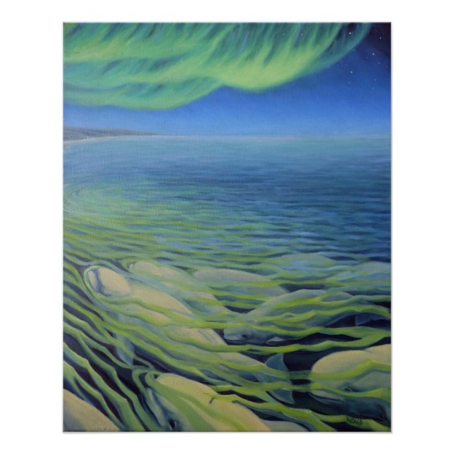 Peinture de baleines de Beluga Imprimés et affiche (Devant)