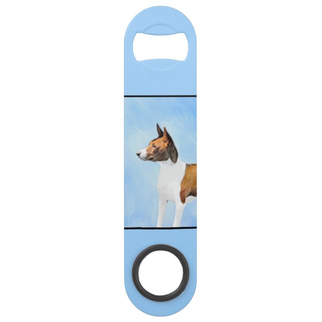 Peinture de Basenji - Art Original Mignon (Dos)