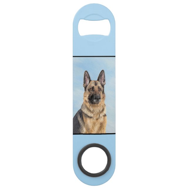 Peinture de berger allemande - Beau art original d (Dos)