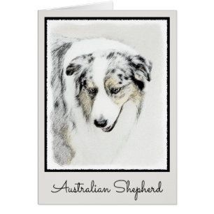 Peinture de berger australien - Art original de ch