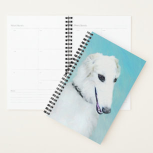 Peinture de Borzoi (Blanc) - Joli Chien d'origine