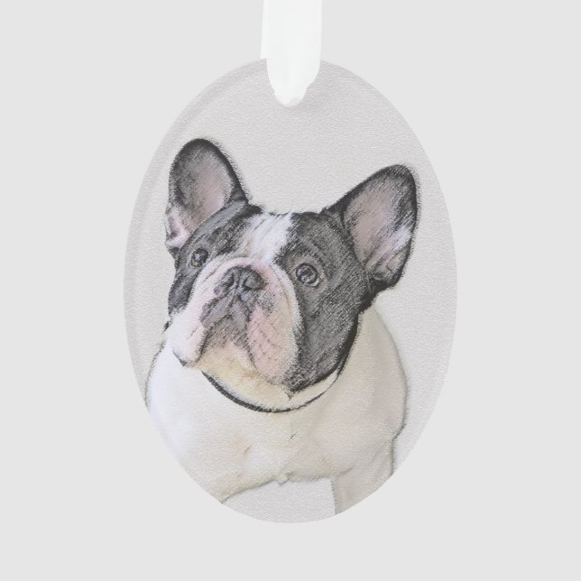 Peinture de Bouledogue Français (Bringé Pied) - Ar (dos)