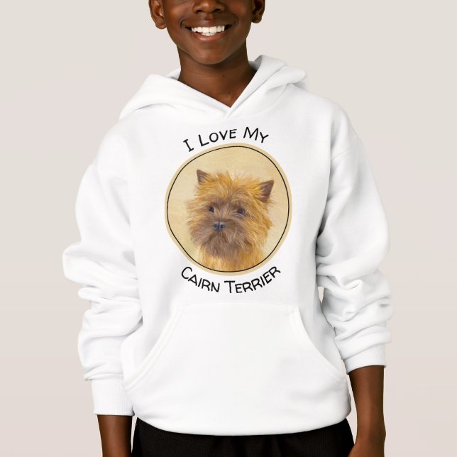 Peinture de Cairn Terrier - Cute Original Chien Ar (Devant)