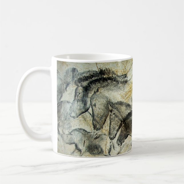 Peinture de caverne de Lascaux de tasse de café de (Gauche)