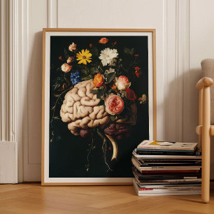 Peinture de cerveau Impression de cerveau Peinture