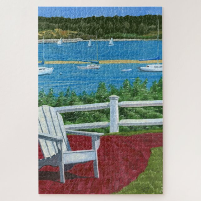 Peinture de chaise Adirondack 1014 pièces Puzzle (Vertical)