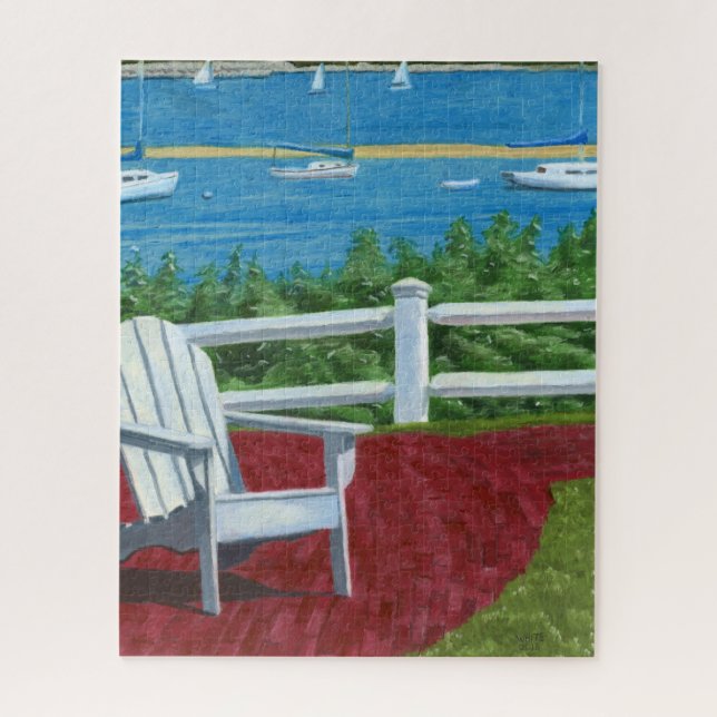 Peinture de chaise Adirondack 520 pièces Puzzle (Vertical)