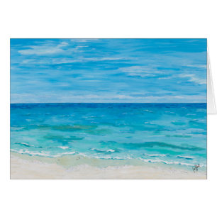 Peinture de chaise de plage, carte pour se sentir 