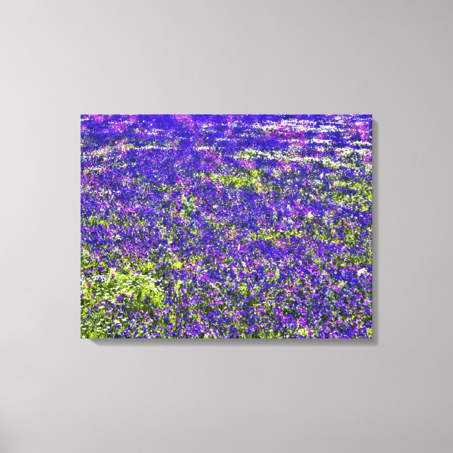 Peinture de champ de fleurs sauvages #2 - Toile en (Recto)