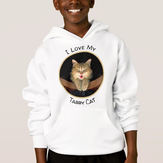 Peinture de chat Mad - Cute Original Cat Art (Devant)