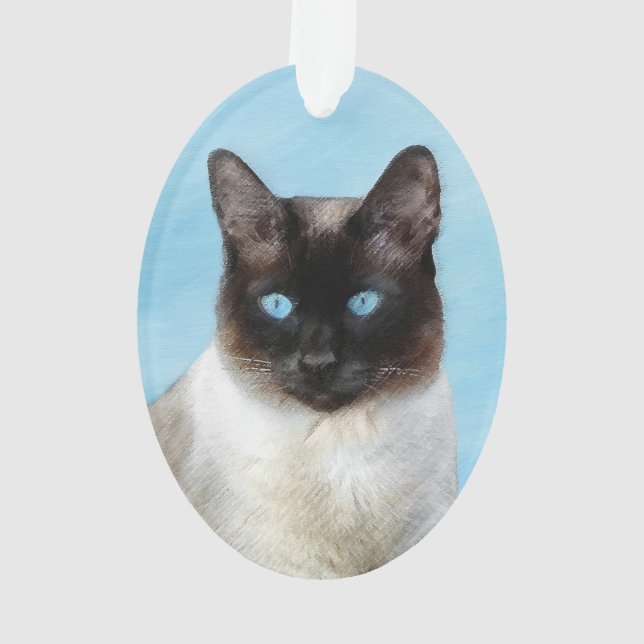 Peinture de chats de Siamese - Cute Original Cat A (dos)