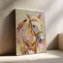 Peinture de cheval, Art mural équestre de cowgirl